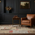 Patchwork Area Rug in a styled room