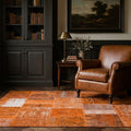 Patchwork Area Rug in a styled room