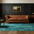 Patchwork Area Rug in a styled room