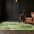 Patchwork Area Rug in a styled room