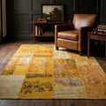 Patchwork Area Rug in a styled room
