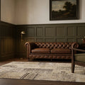 Patchwork Area Rug in a styled room