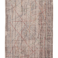 Vintage Manisa Turkish Area Rug 5x10 ft — Beige & Gray Geometric