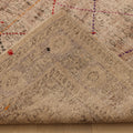 Vintage Manisa Turkish Area Rug 5x10 ft — Beige & Gray Geometric