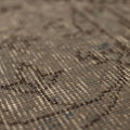 Vintage Isparta Turkish Area Rug 5x9 ft — Gray & Beige Geometric
