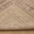 Vintage Manisa Turkish Area Rug 5x9 ft — Beige & Brown Distressed