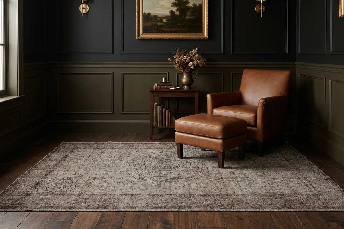Turkish Area Rug in a styled room