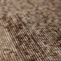 Vintage Isparta Turkish Area Rug 6x9 ft — Beige & Brown Floral (No. 38642)