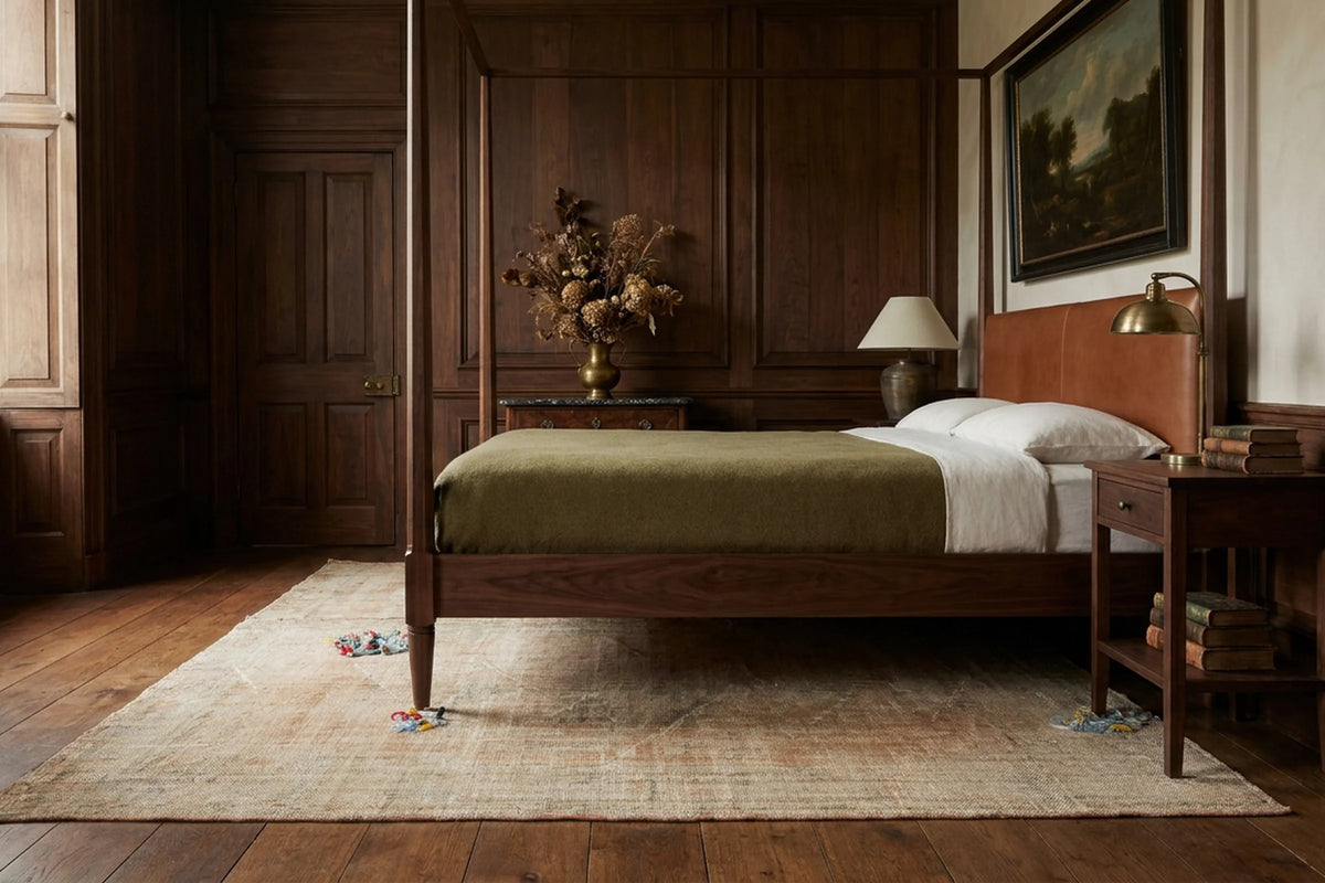 Turkish Area Rug in a styled room