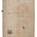 Vintage Manisa Turkish Area Rug 5x8 ft — Beige minimalist