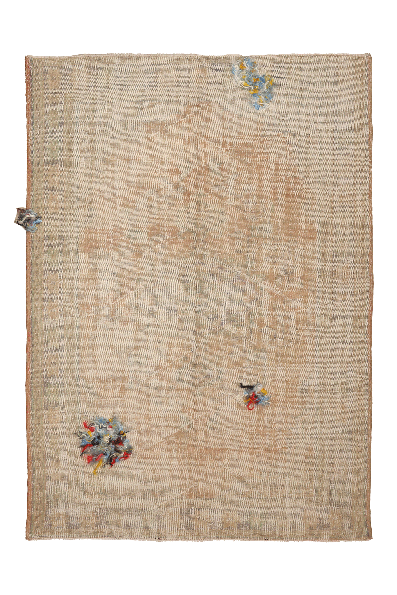Vintage Manisa Turkish Area Rug 5x8 ft — Beige minimalist