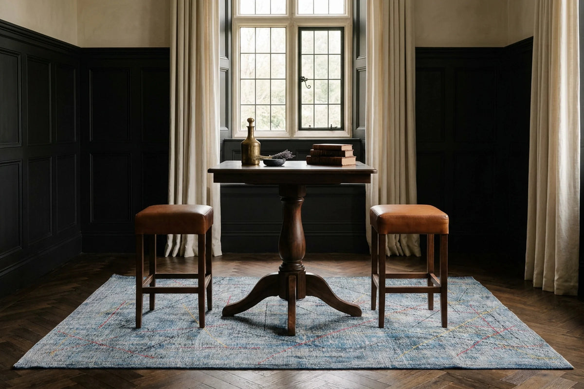 Turkish Area Rug in a styled room