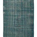 Vintage Manisa Turkish Area Rug 5x9 ft — Blue & Green Overdyed