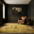 Patchwork Area Rug in a styled room