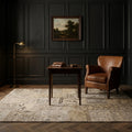 Patchwork Area Rug in a styled room