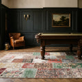 Patchwork Area Rug in a styled room