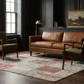 Patchwork Area Rug in a styled room
