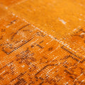 Vintage Turkish Area Rug 5x7 ft — Orange Patchwork