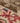 Vintage Turkish Area Rug 5x7 ft — Red & Beige Patchwork