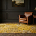 Patchwork Area Rug in a styled room