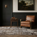 Patchwork Area Rug in a styled room