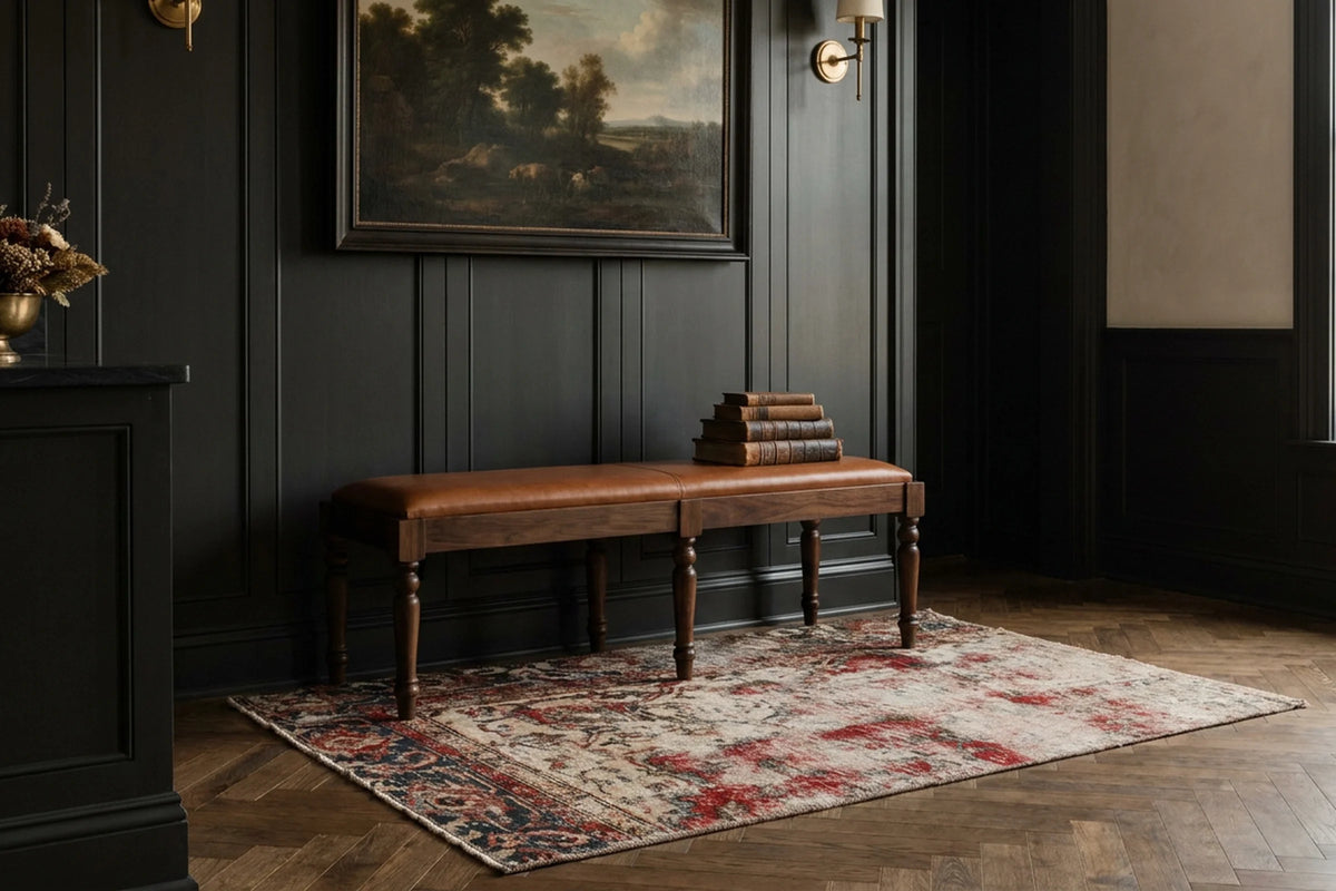 Turkish Doormat Rug in a styled room