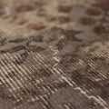 Vintage Isparta Turkish Area Rug 5x7 ft — Gray & Brown Distressed