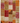 Vintage 6x7 ft patchwork area rug in yellow and red, handmade from overdyed wool and cotton with bohemian Anatolian patterns.