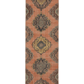 Vintage Konya Turkish Runner Rug 3x12 ft — Orange & Brown Floral (No. 39159)