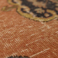 Vintage Konya Turkish Runner Rug 3x12 ft — Orange & Brown Floral (No. 39159)