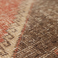 Vintage Malatya Turkish Runner Rug 3x11 ft — Red & Gray Geometric
