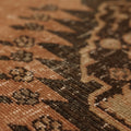 Vintage Konya Turkish Runner Rug 3x12 ft — Orange & Brown Geometric