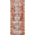 Vintage Malatya Turkish Runner Rug 3x12 ft — Red & Beige Distressed