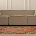 Vintage Konya Turkish Runner Rug 3x11 ft — Red & Brown Floral
