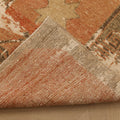 Vintage Malatya Turkish Runner Rug 3x11 ft — Orange & Brown Distressed