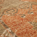 Vintage Malatya Turkish Runner Rug 3x11 ft — Orange & Brown Distressed