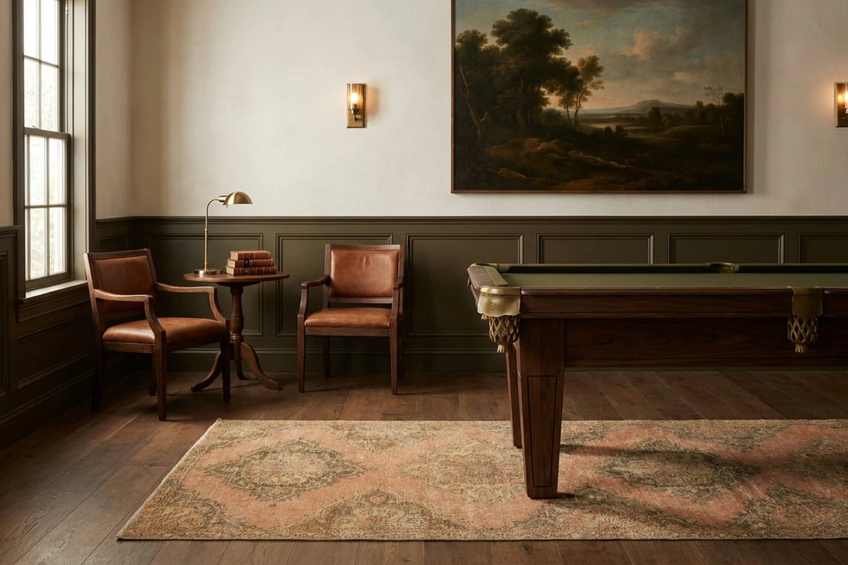 Turkish Runner Rug in a styled room