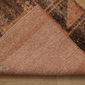 Vintage Malatya Turkish Runner Rug 3x11 ft — Orange & Brown Geometric (No. 39205)