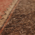 Vintage Malatya Turkish Runner Rug 3x11 ft — Orange & Brown Geometric (No. 39205)