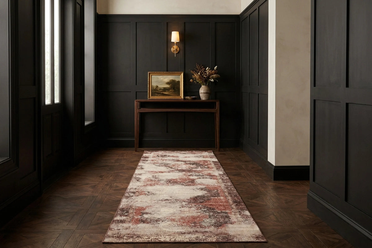 Turkish Runner Rug in a styled room