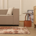 Vintage Malatya Turkish Runner Rug 3x11 ft — Red & Beige Distressed
