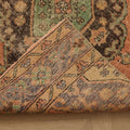 Vintage Konya Turkish Runner Rug 3x12 ft — Orange & Brown Geometric (No. 39220)