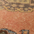 Vintage Konya Turkish Runner Rug 3x12 ft — Orange & Brown Geometric (No. 39220)