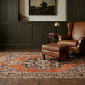 Turkish Area Rug in a styled room