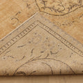 Vintage Isparta Turkish Area Rug 5x8 ft — Beige Floral