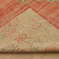 Vintage Manisa Turkish Area Rug 6x8 ft — Red & Beige Floral
