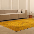 Vintage Isparta Turkish Area Rug 6x10 ft — Orange & Brown Overdyed