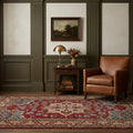 Turkish Area Rug in a styled room