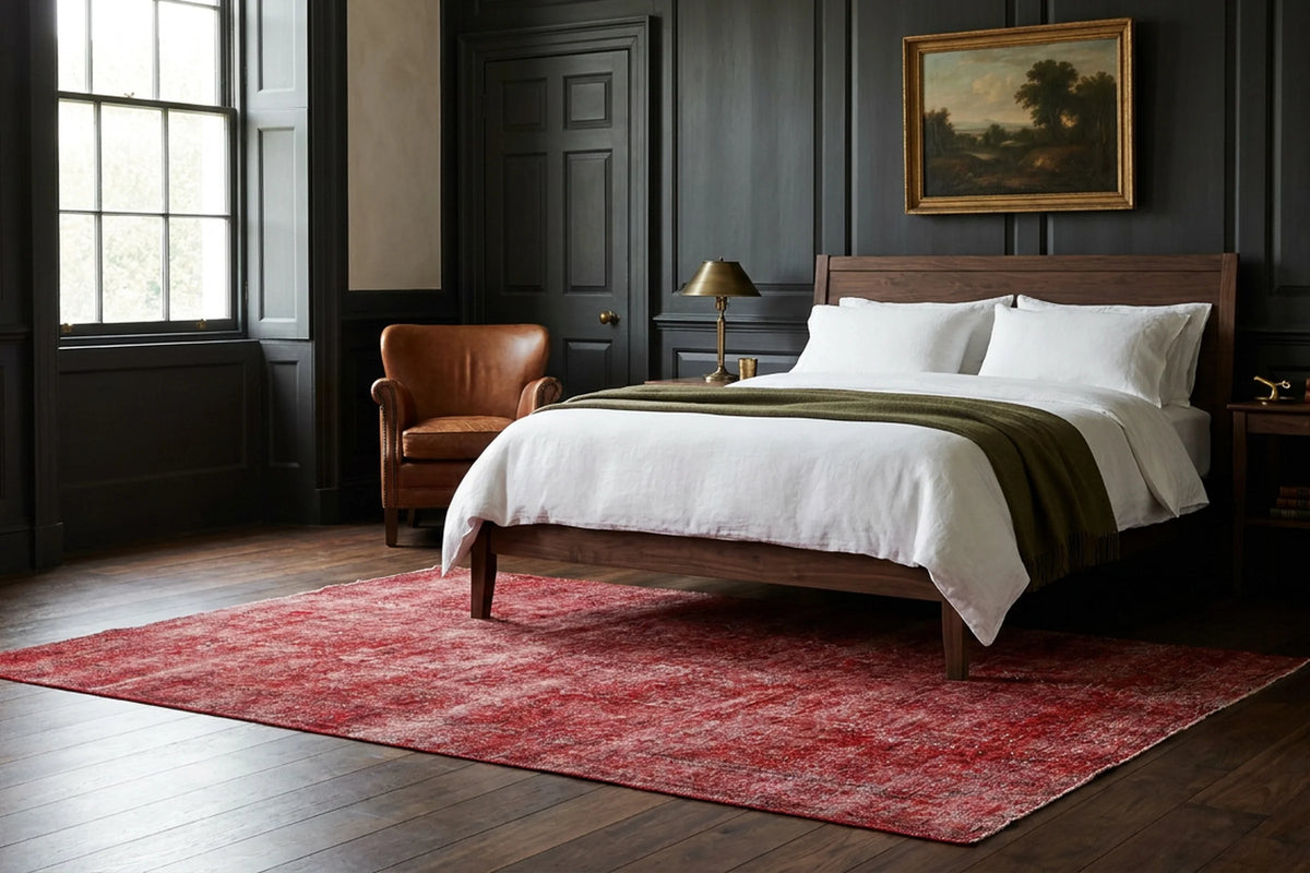 Turkish Area Rug in a styled room
