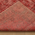 Vintage Isparta Turkish Area Rug 5x9 ft — Red Overdyed (No. 39257)